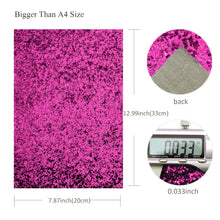 Load image into Gallery viewer, plain solid color glossy plain color chunky glitter pvc faux leather
