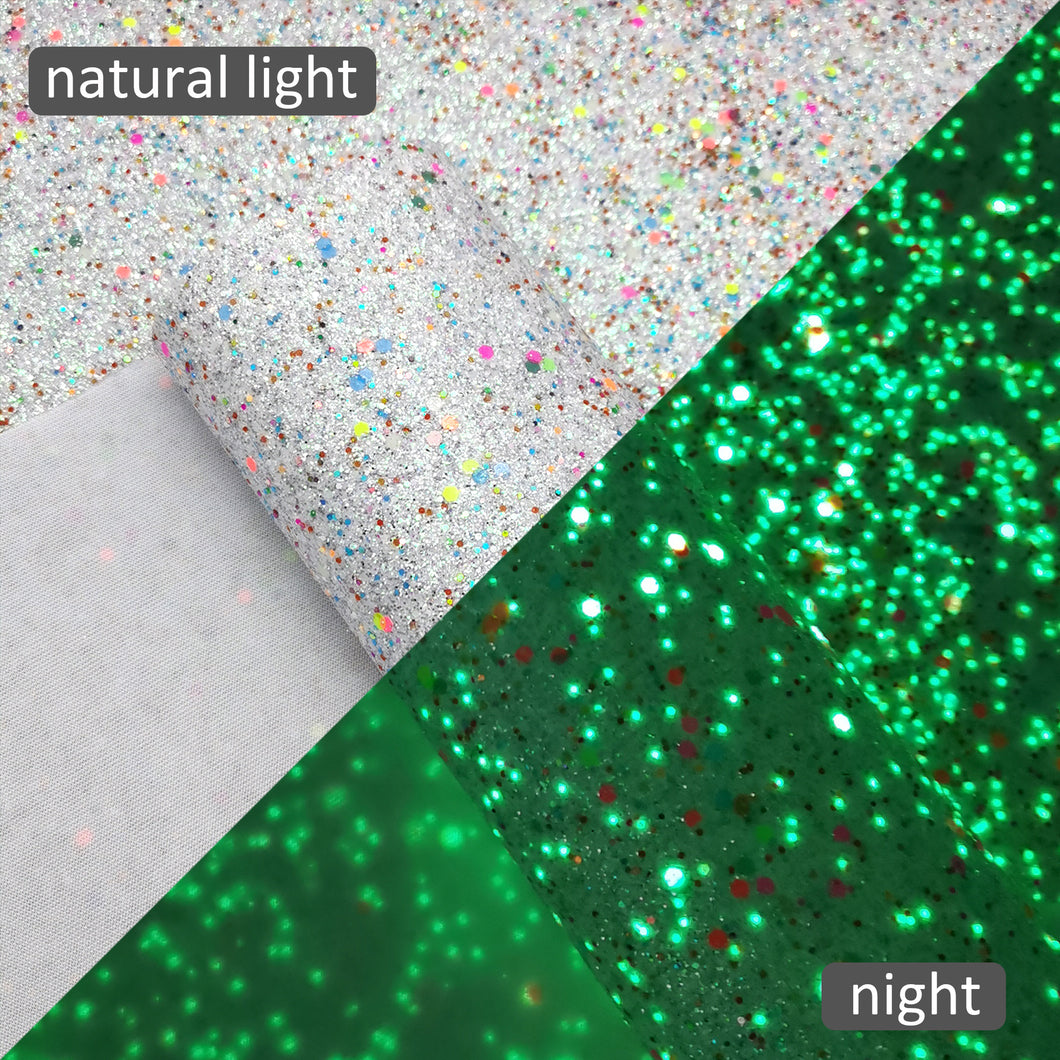 sequins paillette spangles big small sequins mixed multicolor printed glow in the dark series glitter sequins faux leather