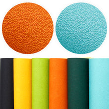 Load image into Gallery viewer, plain color solid color bump texture matte printed bump texture basketball pattern faux leather
