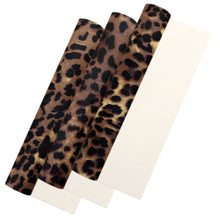 Load image into Gallery viewer, leopard cheetah matte bump texture printed faux leather
