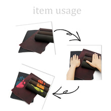 Load image into Gallery viewer, temperature reactive plain color solid color sheepskin texture printed Temperature sensing leather
