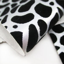 Load image into Gallery viewer, zebra stripe leopard cheetah velvet cow pattern printed short velvet faux leather
