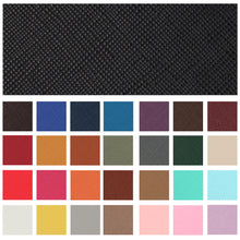 Load image into Gallery viewer, plain color solid color cross pattern cross textured bump texture printed Crossgrain faux leather
