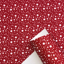 Load image into Gallery viewer, dots spot christmas day printed faux leather
