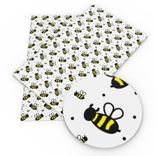 Load image into Gallery viewer, bee dots spot printed faux leather
