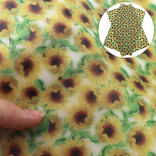 Load image into Gallery viewer, sunflower leaf leaves tree flower floral printed faux leather
