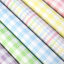 Load image into Gallery viewer, plaid grid easter bunny printed faux leather set（6piece/set）

