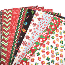 Load image into Gallery viewer, christmas snowflake snow printed faux leather set（9pieces/set）
