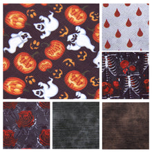Load image into Gallery viewer, flower floral halloween printed faux leather set（6piece/set）
