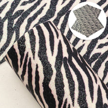 Load image into Gallery viewer, zebra stripe printed faux leather
