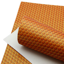 Load image into Gallery viewer, hexagon printed faux leather
