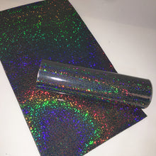 Load image into Gallery viewer, holographic laser smooth glossy glossy dots spot printed laser faux leather
