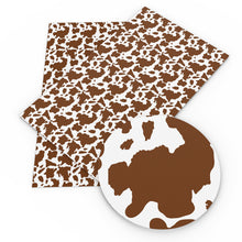 Load image into Gallery viewer, cow pattern printed faux leather
