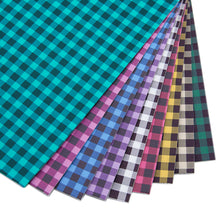 Load image into Gallery viewer, plaid grid printed faux leather set（9piece/set）
