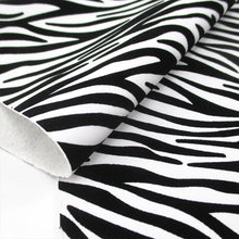 Load image into Gallery viewer, zebra stripe leopard cheetah velvet cow pattern printed short velvet faux leather
