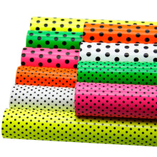 Load image into Gallery viewer, dots spot smooth glossy glossy printed smooth and bright surface dot faux leather
