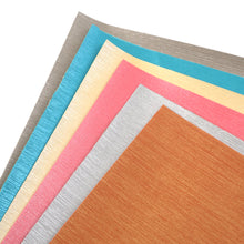 Load image into Gallery viewer, bump texture stripe plain color solid color printed bump texture stripe faux leather
