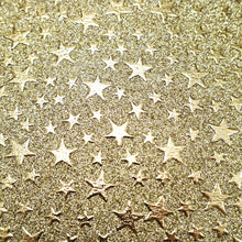 Load image into Gallery viewer, gold foil metallic gold hot stamping star starfish printed gold glitter leather
