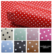 Load image into Gallery viewer, dots spot double sided faux leather sheet sheepskin texture printed double side faux leather

