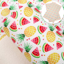 Load image into Gallery viewer, pineapple watermelon printed faux leather
