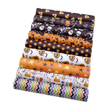 Load image into Gallery viewer, chevron halloween printed faux leather set（9pieces/set）
