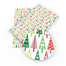 Load image into Gallery viewer, christmas tree christmas day printed faux leather
