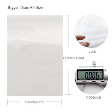 Load image into Gallery viewer, pvc faux leather sheets clear transparent printed 0.12mm super transparent PVC faux leather
