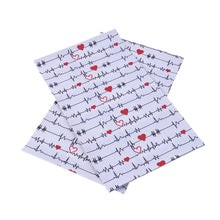 Load image into Gallery viewer, heart love geometric patterns heartbeat ekg ecg heart beating printed faux leather
