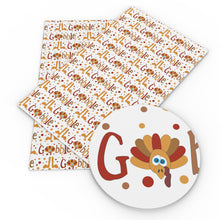 Load image into Gallery viewer, turkey chicken dots spot printed faux leather
