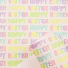 Load image into Gallery viewer, letters alphabet easter bunny printed faux leather

