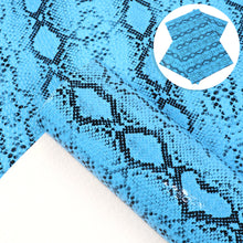 Load image into Gallery viewer, snake pattern printed pearlite membrane serpentine faux leather
