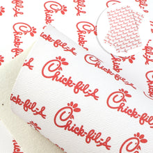 Load image into Gallery viewer, turkey chicken letters alphabet chick-fil-a printed faux leather
