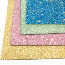 Load image into Gallery viewer, tinsel sequins paillette spangles plain color solid color printed faux leather glitter
