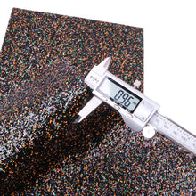 Load image into Gallery viewer, chunky glitter big small sequins mixed multicolor glitter faux leather
