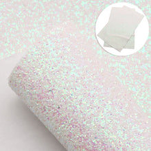 Load image into Gallery viewer, solid plain color chunky glitter faux leather
