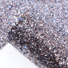 Load image into Gallery viewer, printed chunky glitter faux leather
