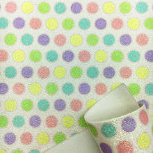 Load image into Gallery viewer, dots spot easter bunny printed faux leather
