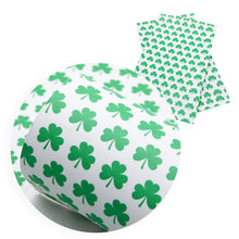 Load image into Gallery viewer, clover shamrock printed faux leather
