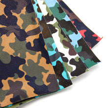 Load image into Gallery viewer, bump texture camouflage camo printed bump texture camouflage faux leather
