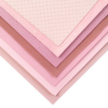 Load image into Gallery viewer, plain solid color pink series faux leather set(7pieces/set)
