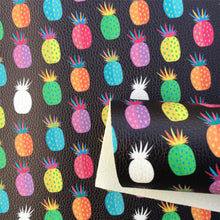 Load image into Gallery viewer, pineapple printed faux leather
