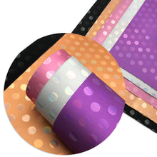 Load image into Gallery viewer, dots spot frosted holographic laser printed faux leather

