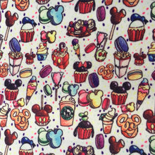 Load image into Gallery viewer, candy sweety cake cupcake ice cream popsicle printed faux leather
