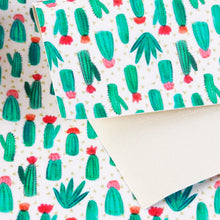 Load image into Gallery viewer, the cactus printed faux leather
