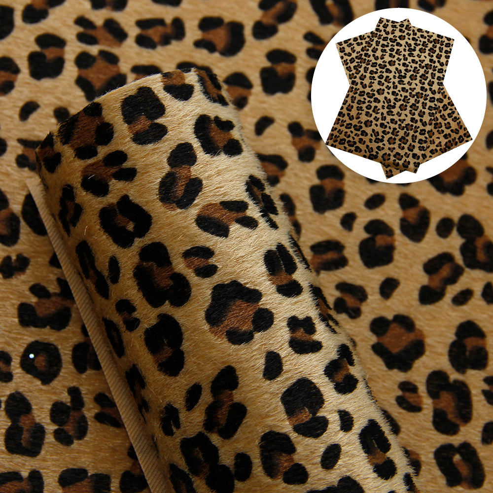 leopard cheetah velvet printed Sliced velvet fabric