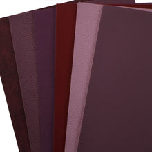 Load image into Gallery viewer, plain solid color purple series faux leather set(6pieces/set)
