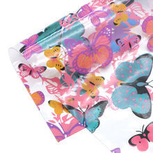 Load image into Gallery viewer, butterfly printed transparent butterfly faux leather
