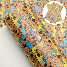Load image into Gallery viewer, dog puppy printed faux leather
