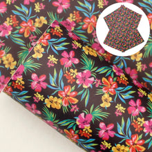 Load image into Gallery viewer, flower floral printed faux leather
