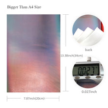 Load image into Gallery viewer, holographic laser plain color solid color glossy sheepskin texture printed laser faux leather
